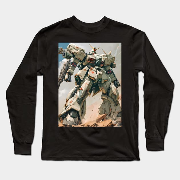 Winged Warriors: Gundam Wing, Mecha Epic, and Anime-Manga Legacy Unleashed Long Sleeve T-Shirt by insaneLEDP